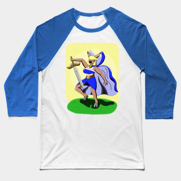 Magus Doe Baseball T-Shirt by Cyborg-Lucario